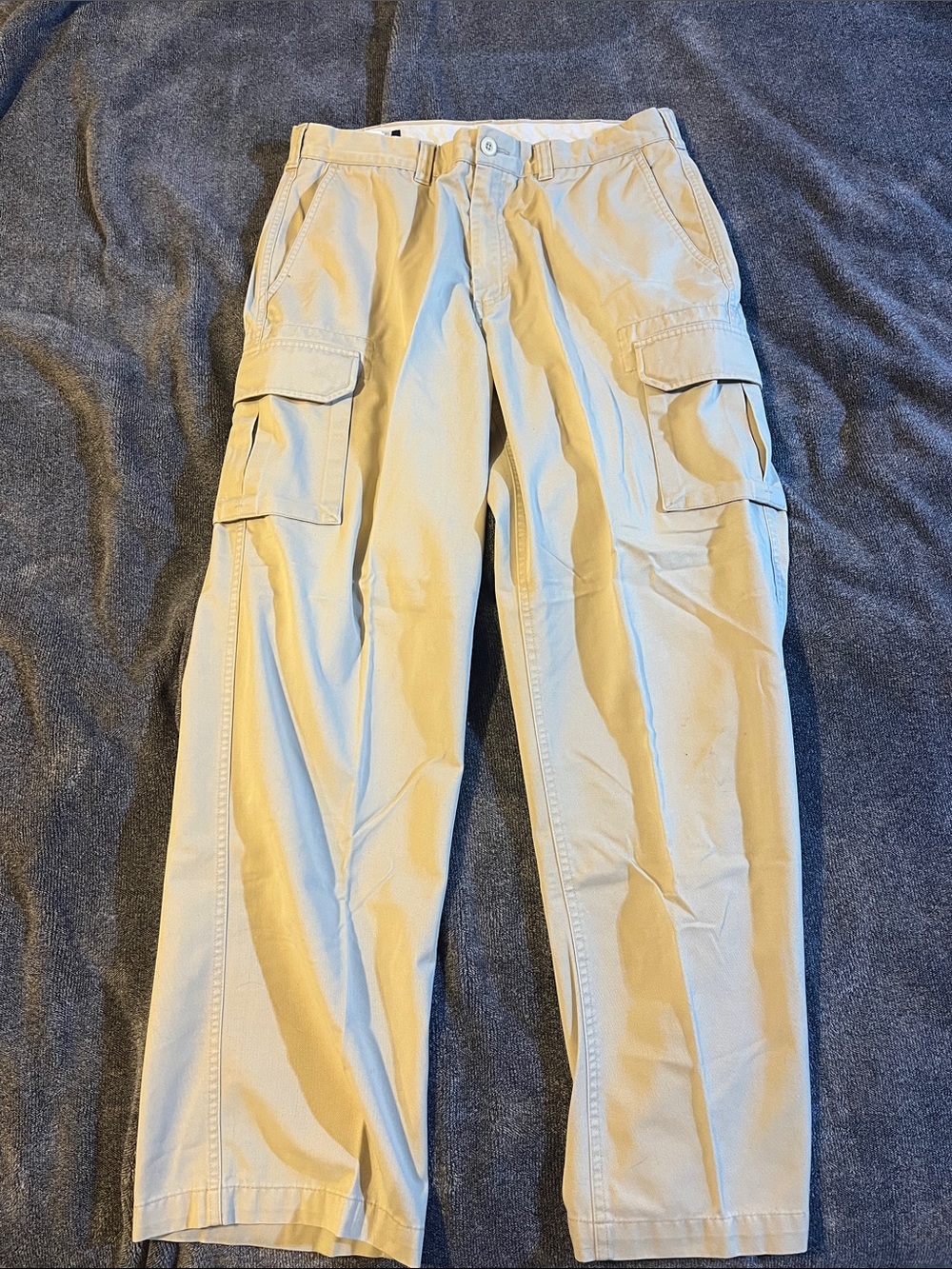 Lands' End Men's Khaki Cargo Pants